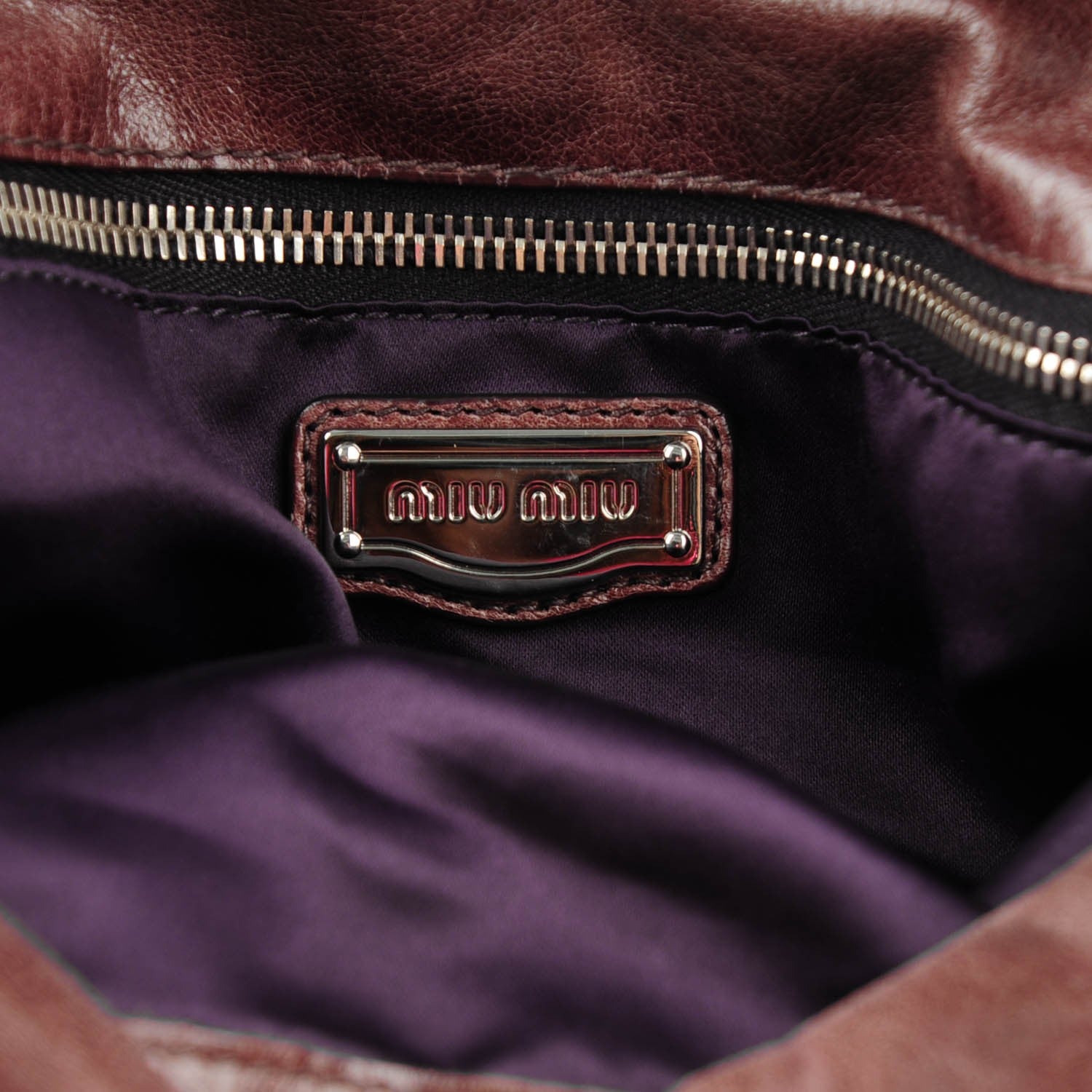 Miu Miu Vitello Lux Medium Bow Bag Fumo 6 of 8
