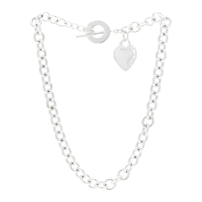 Tiffany Sterling Silver Heart Tag Toggle Necklace 3 of 4