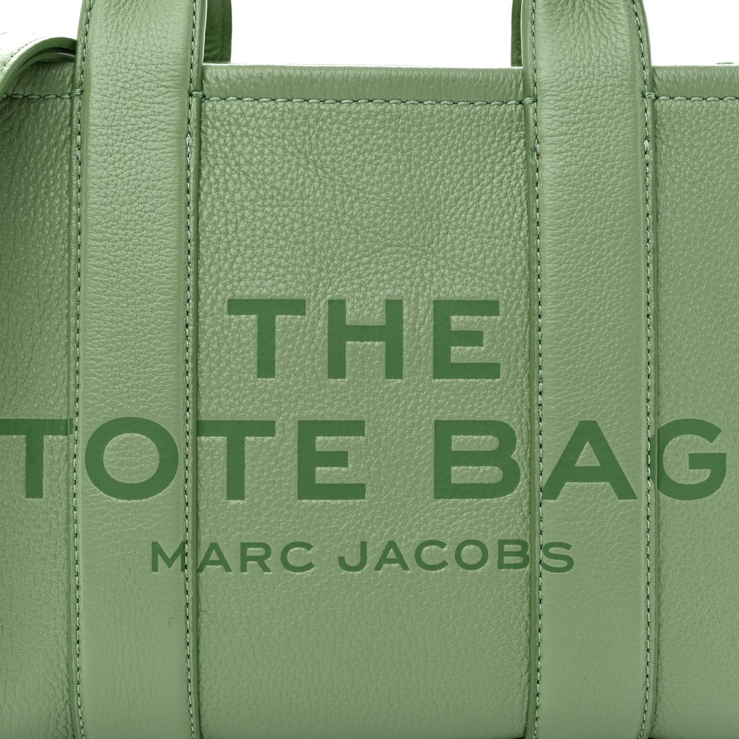 Grained Calfskin Small The Tote Bag Aspen Green