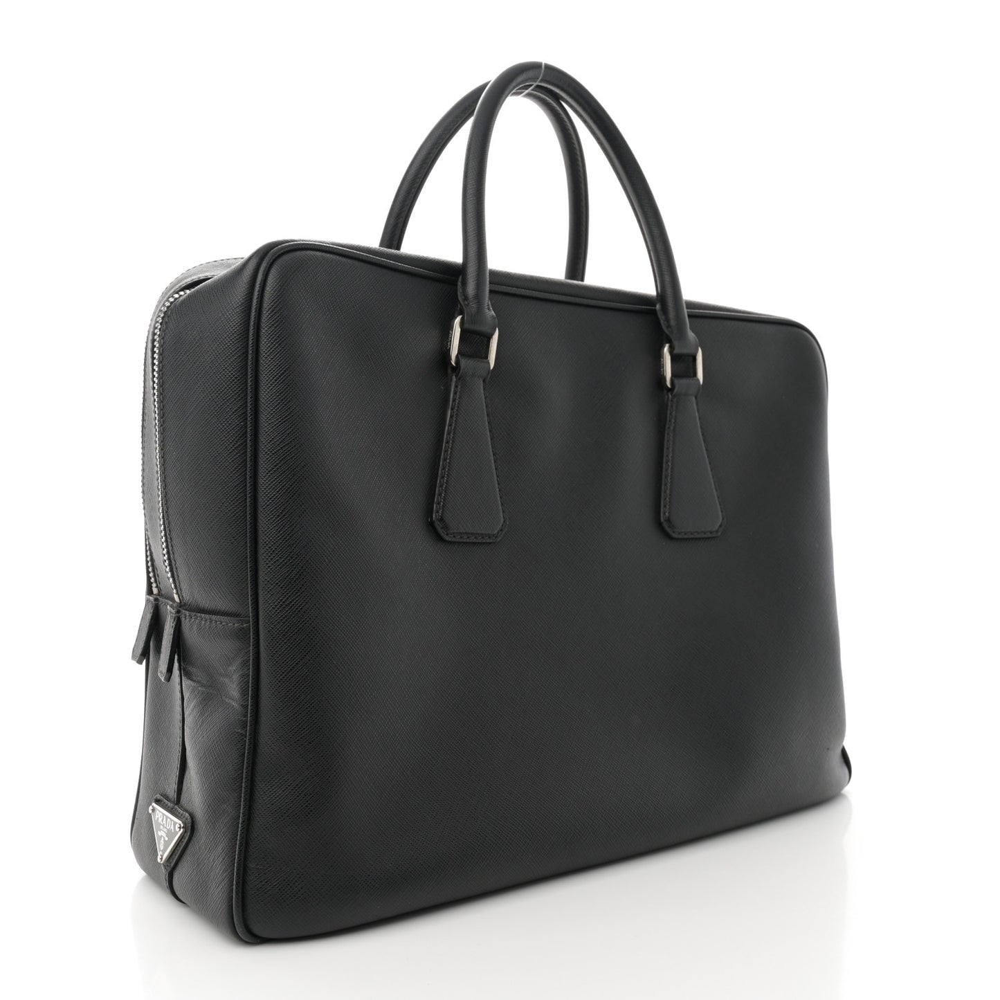 Saffiano Travel Briefcase Black