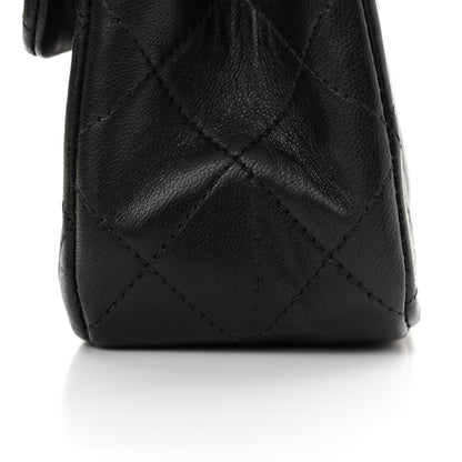 Chanel Lambskin Quilted Small Double Flap Black 13 of 18