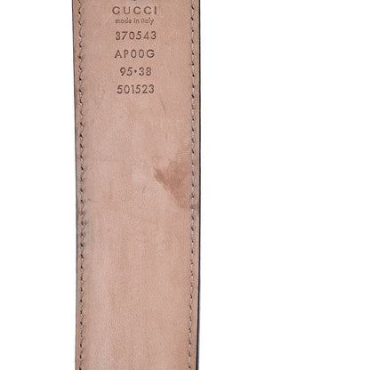 Gucci Calfskin Interlocking G 37mm Belt 95 38 Black 8 of 14