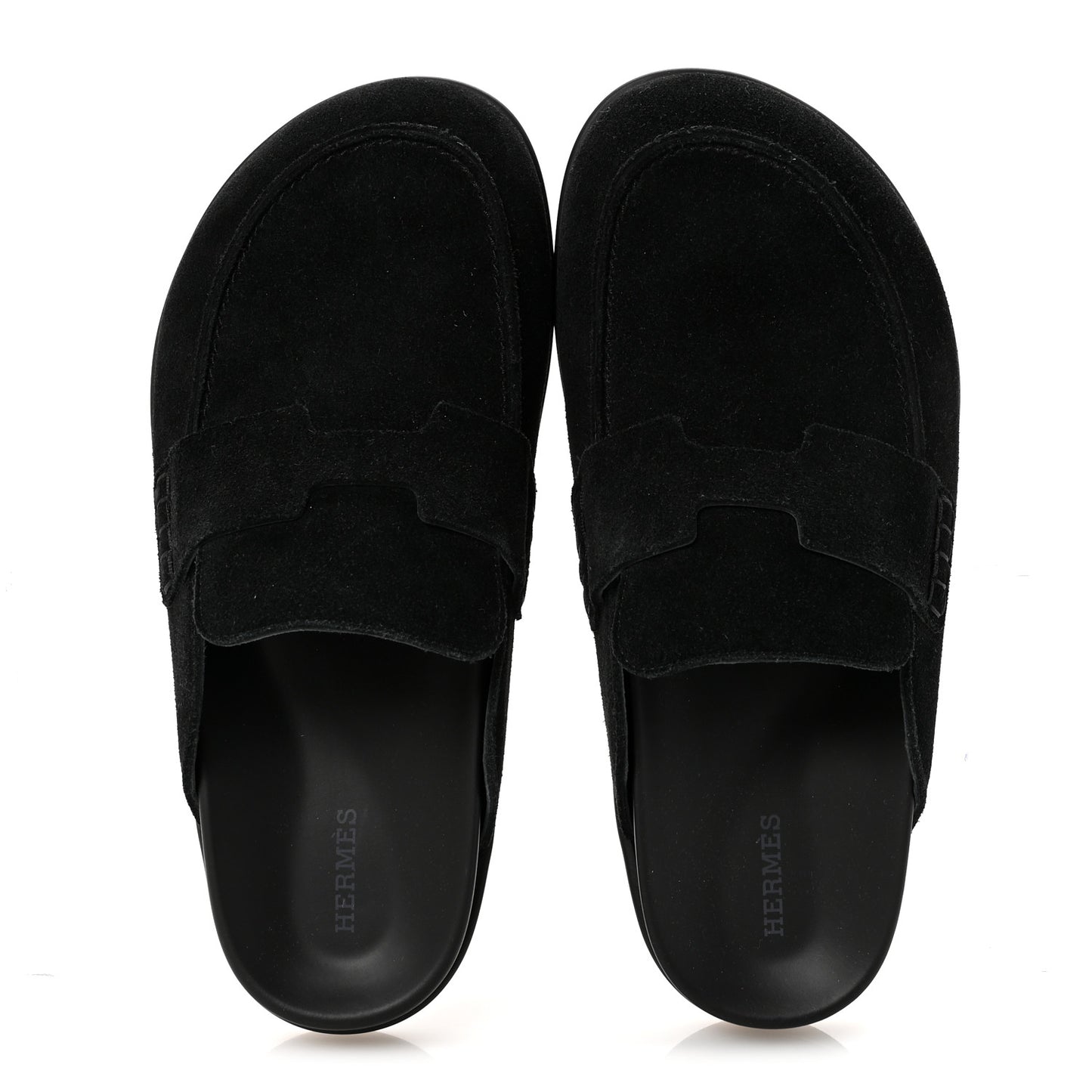Suede Calfskin Go Mules 39 Black