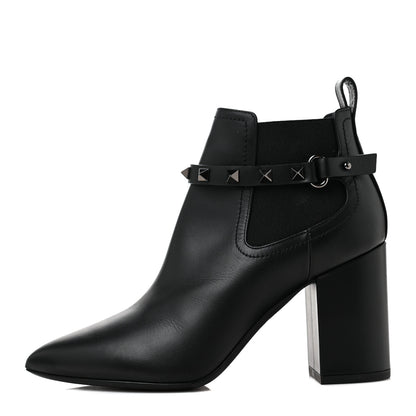 Valentino Garavani Calfskin Rockstud Chelsea 85mm Ankle Boots 36.5 Black 1 of 7