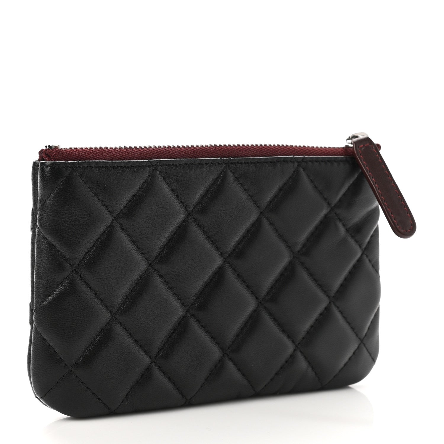 Chanel Lambskin Quilted Small Cosmetic Case Black 3 of 7