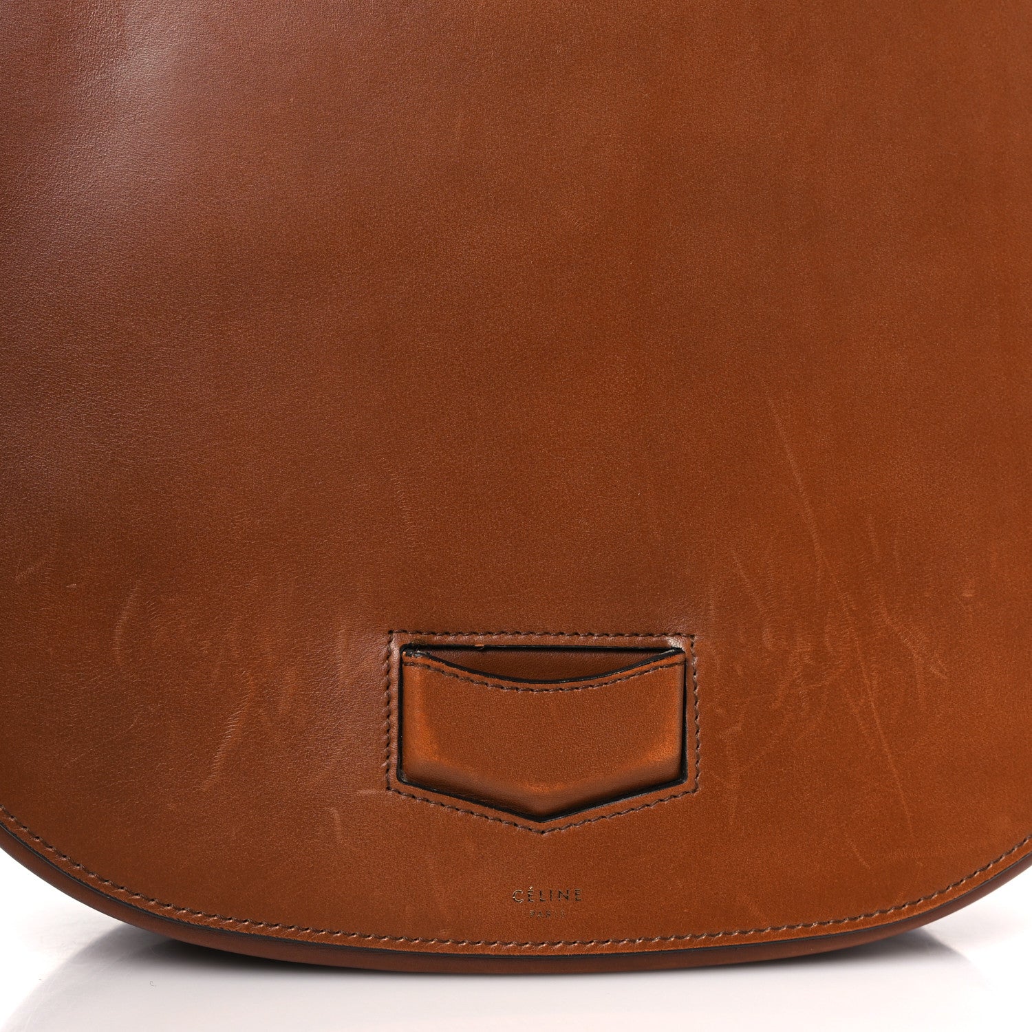 Celine Supersoft Calfskin Medium Trotteur Caramel 10 of 12