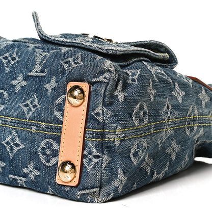 Louis Vuitton Monogram Denim Baggy PM Blue 9 of 9