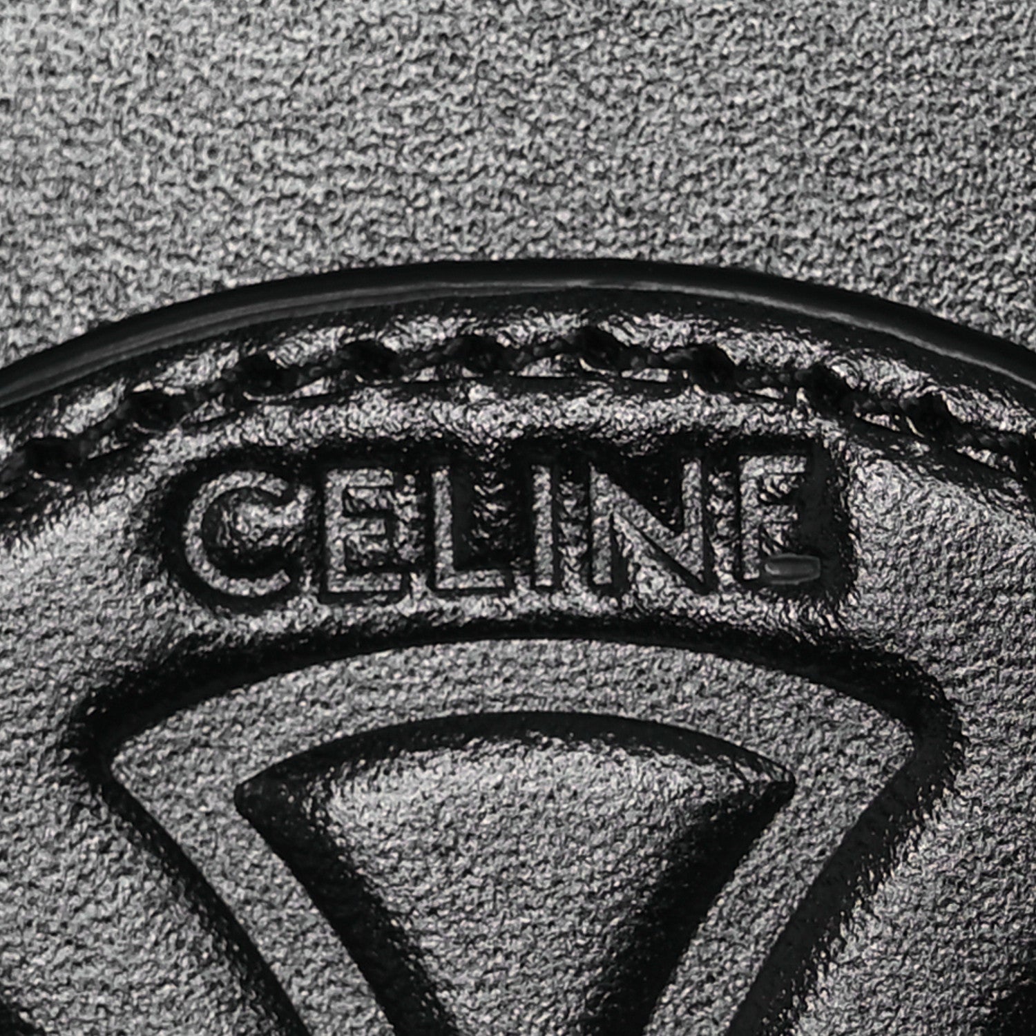 Celine Smooth Calfskin Cuir Triomphe Oval Bag Black 6 of 11