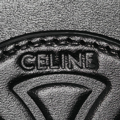 Celine Smooth Calfskin Cuir Triomphe Oval Bag Black 6 of 11