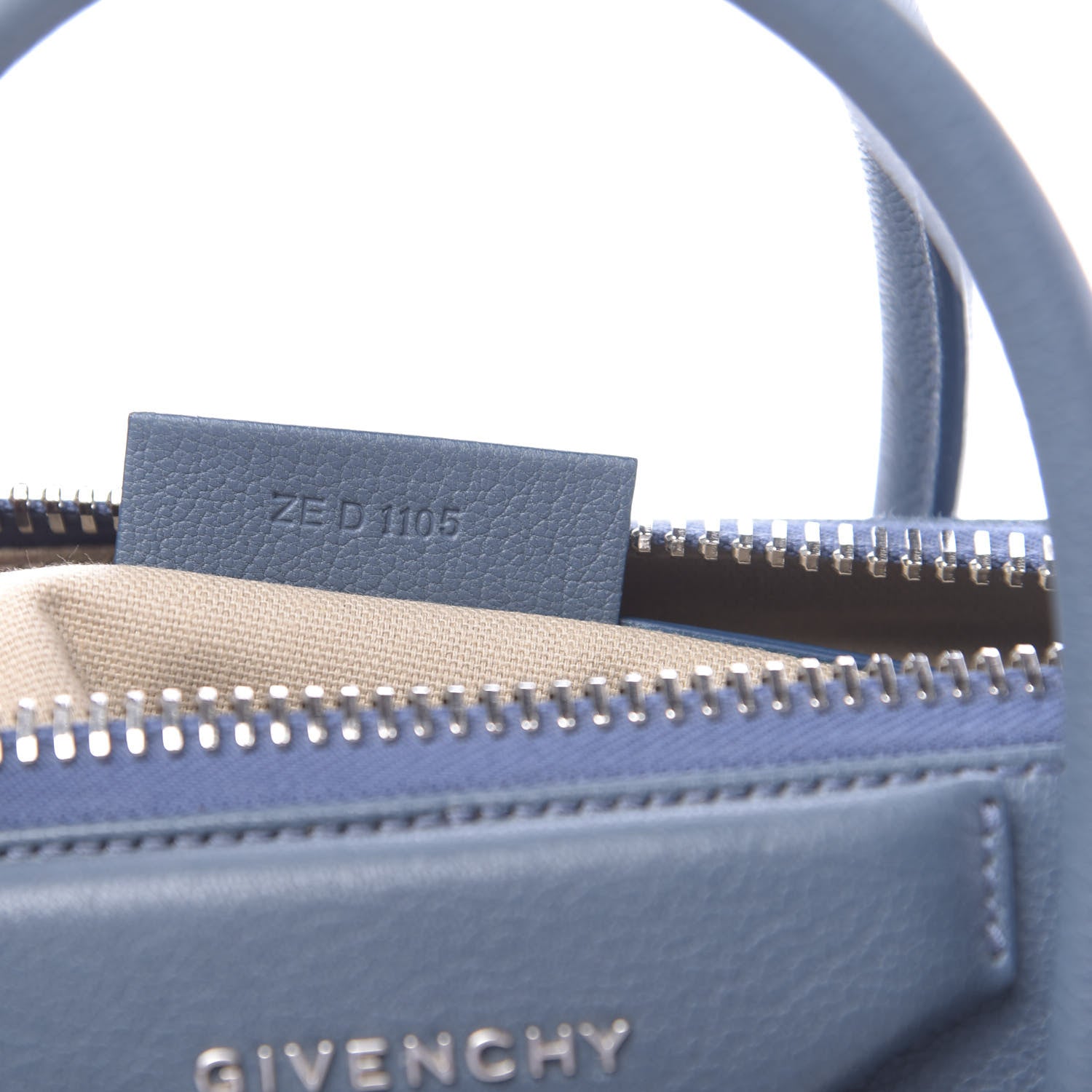 Givenchy Sugar Goatskin Small Antigona Mineral Blue 8 of 11