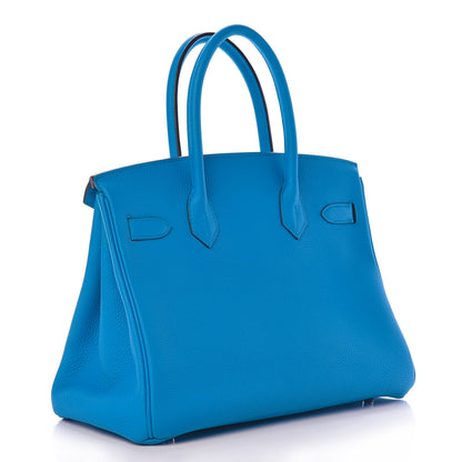 Hermes Togo Birkin 30 Bleu Zanzibar Malachite 4 of 15