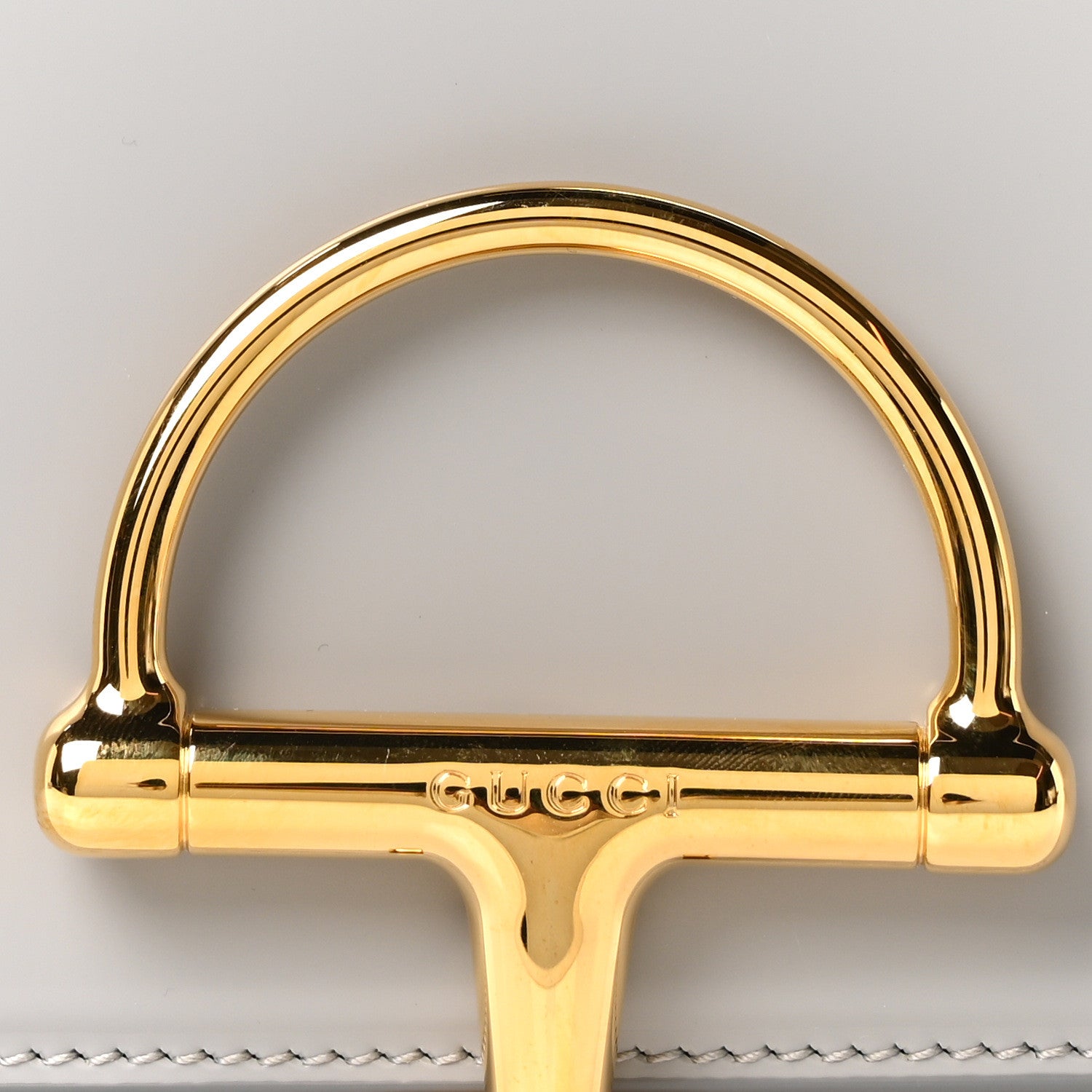 Gucci Calfskin Siena Shoulder Bag Grey 8 of 10