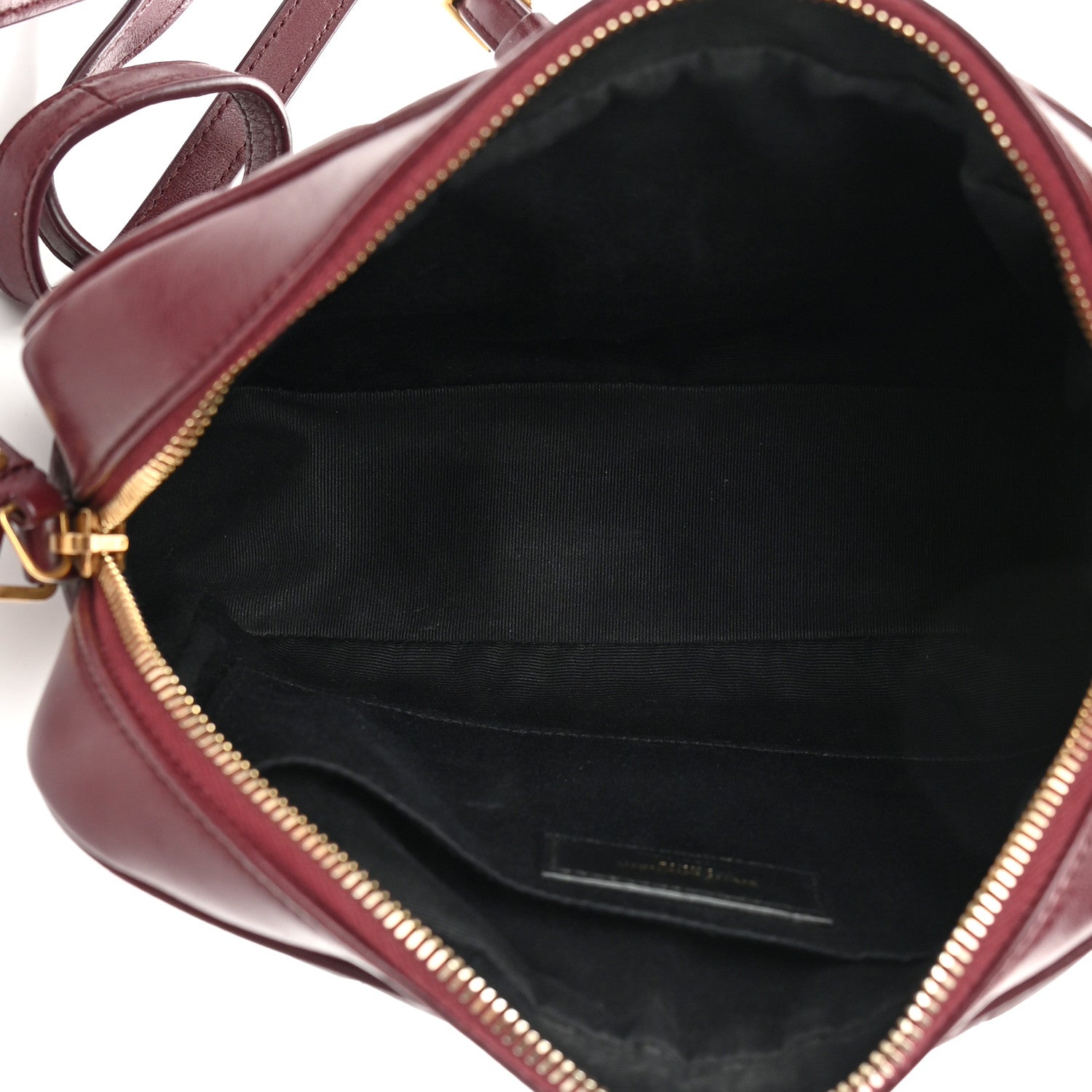 Saint Laurent Calfskin Matelasse Monogram Lou Camera Bag Dark Legion Red 5 of 22