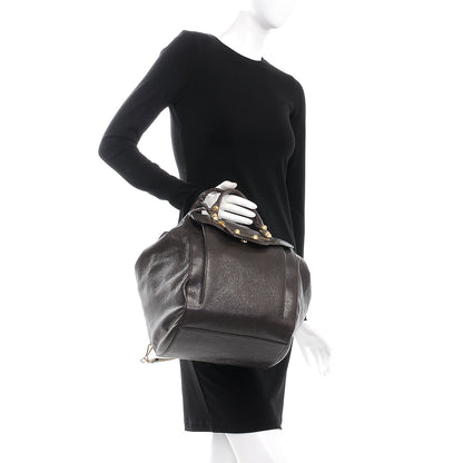 Balenciaga Agneau Giant 12 Gold Hardware Zip Traveler Backpack Charbon 2 of 9