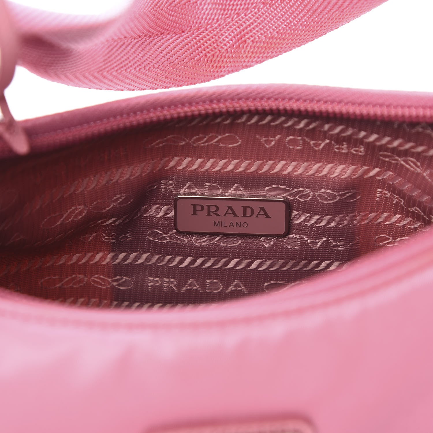 Prada Tessuto Nylon Mini Re-Edition 2000 Bag Begonia 6 of 12