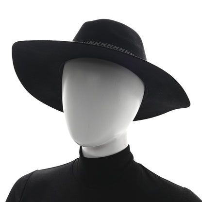 Hermes Rabbit Felt Faubourg Hat 59 Black 2 of 9