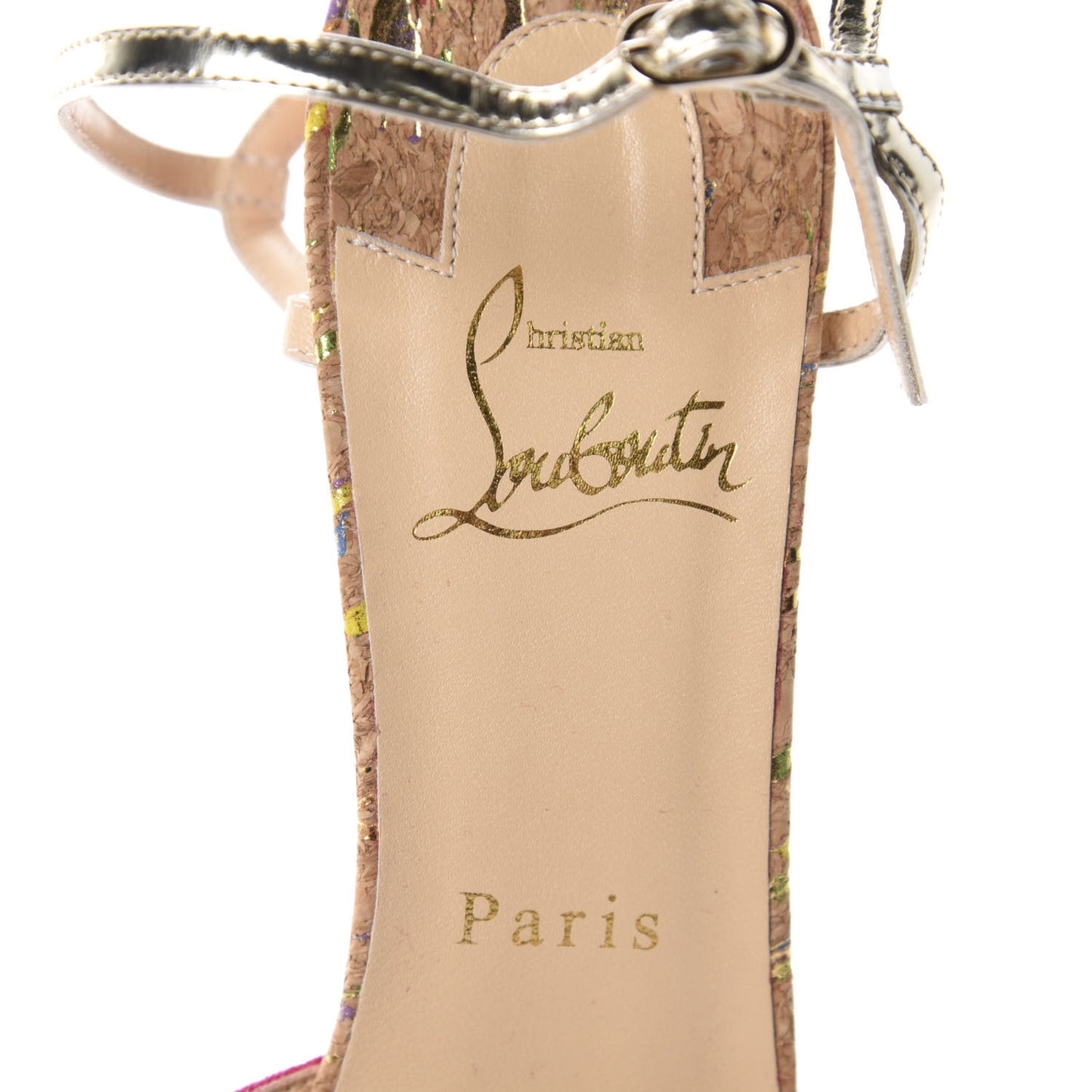 Suede Lame Cork Baila Spike 100 Pumps 37.5 Rosa