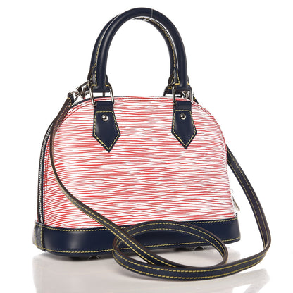 Louis Vuitton Epi Alma BB Denim Red 3 of 6
