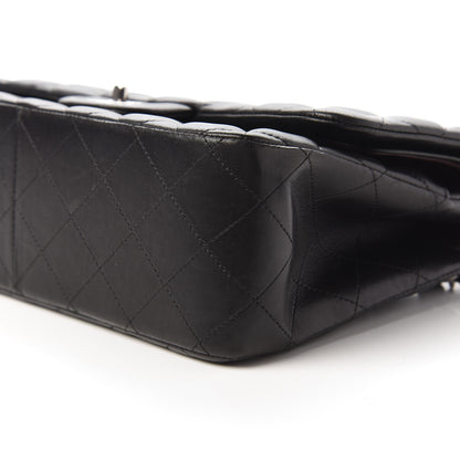 Chanel Lambskin Quilted Jumbo Double Flap Black 7 of 11