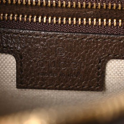 Gucci GG Supreme Monogram Textured Dollar Calfskin Web Studded Mini Ophidia Flap Shoulder Bag Beige Ebony New Acero 6 of 10