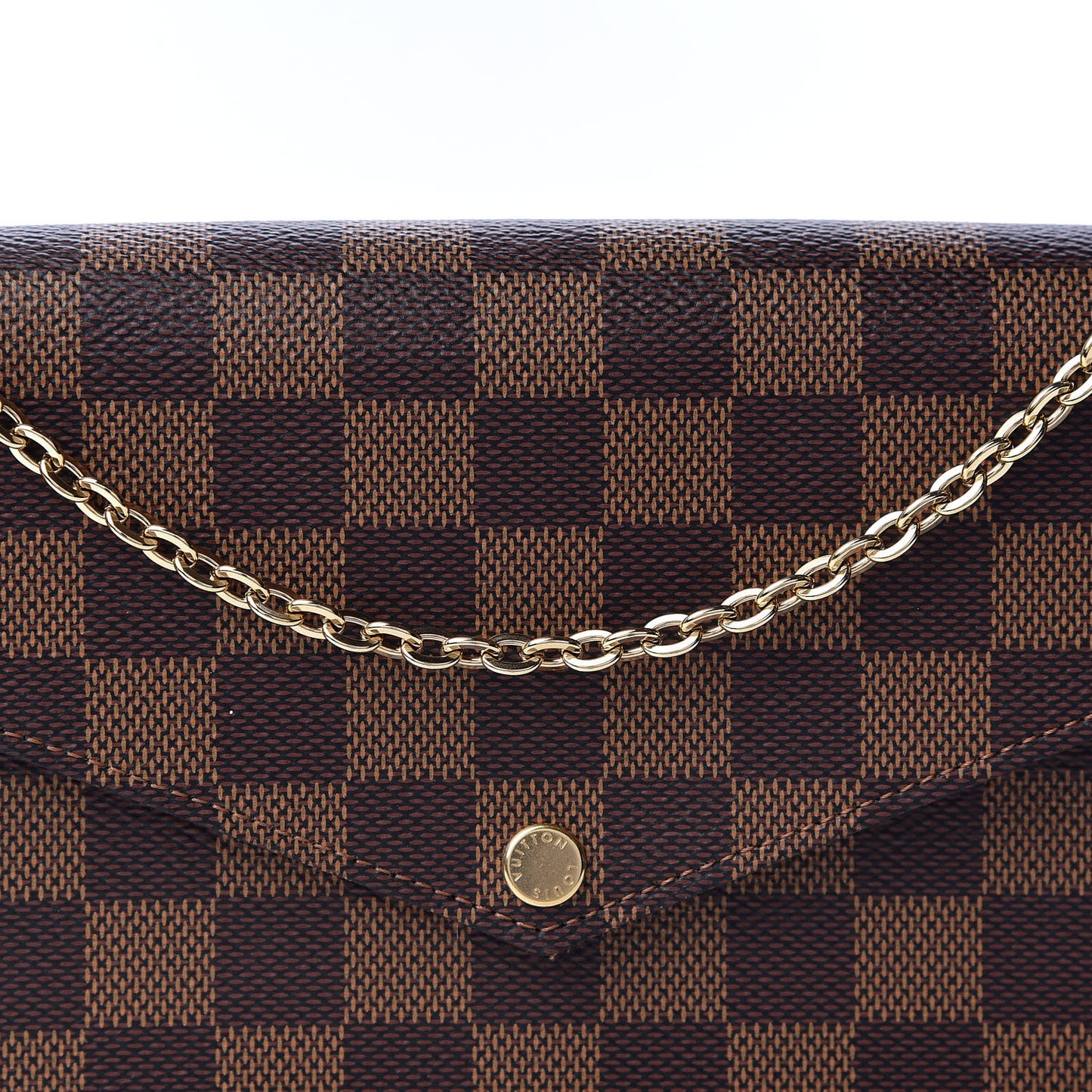 Damier Ebene Pochette Felicie Chain Wallet