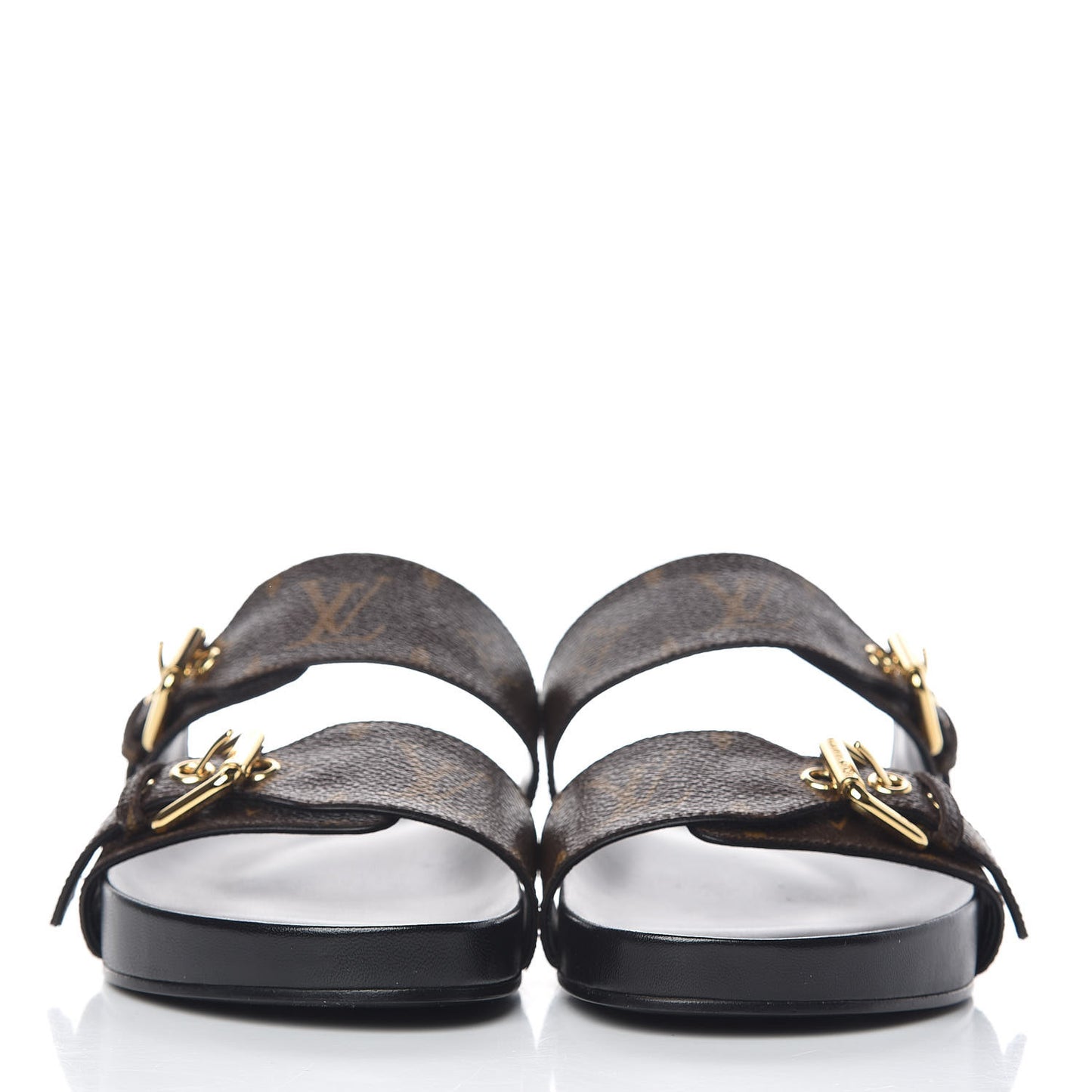 Monogram Bom Dia Mule Sandals 36 Black