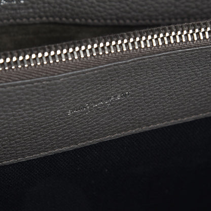 Saint Laurent Grained Calfskin Medium Supple Sac De Jour Kaki Militaire 10 of 11