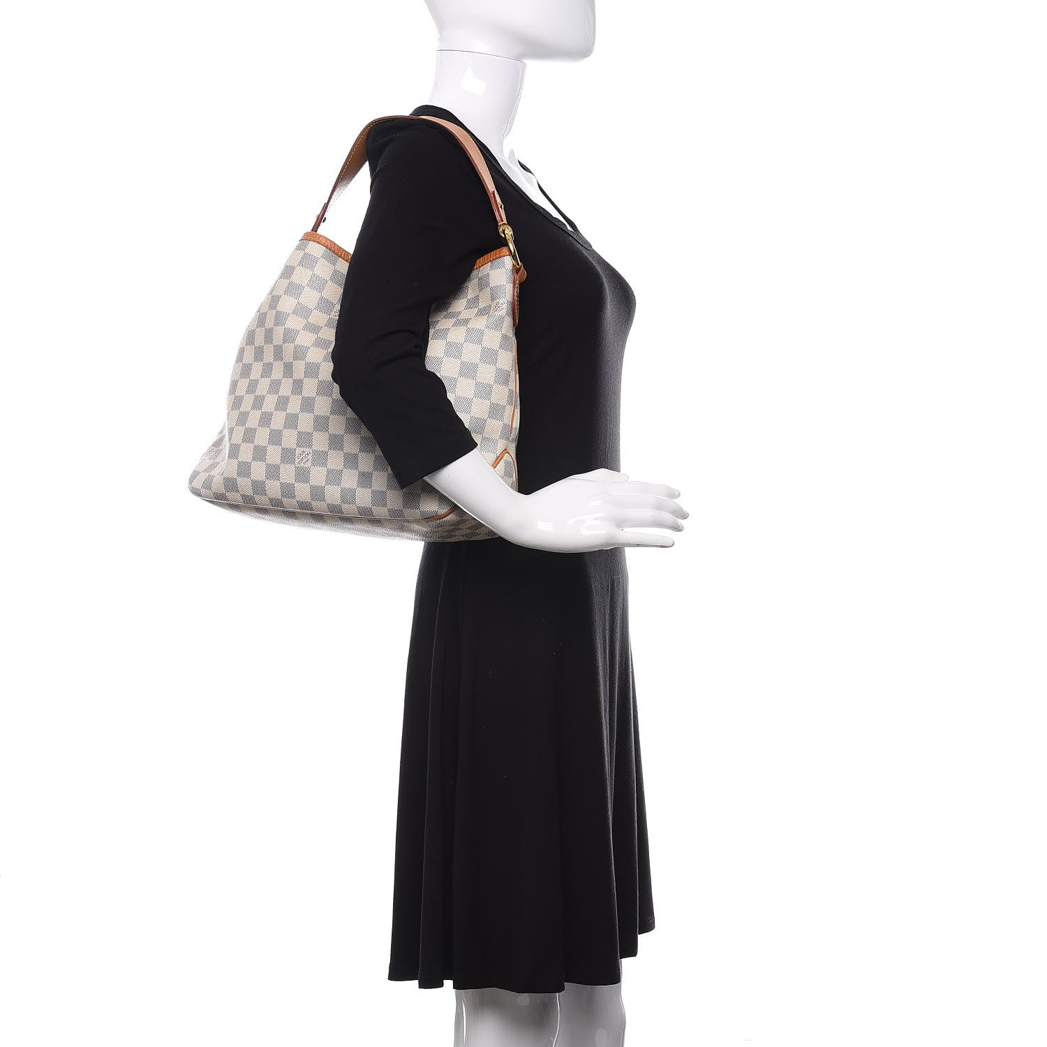 Louis Vuitton Damier Azur Delightful PM Pink 2 of 14