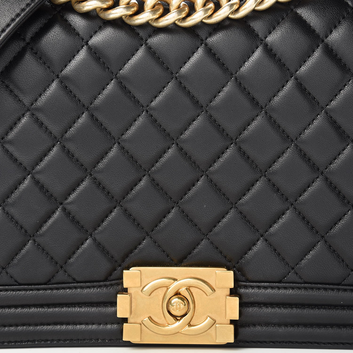 Chanel Lambskin Quilted New Medium Boy Flap Black 8 of 14