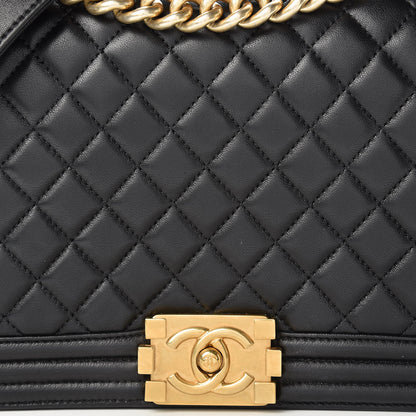 Chanel Lambskin Quilted New Medium Boy Flap Black 8 of 14