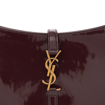 Saint Laurent Patent Le 5 A 7 Hobo Bordeaux 8 of 11