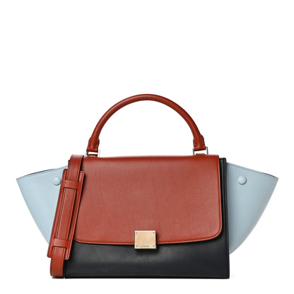 Celine Smooth Calfskin Small Tri-Color Trapeze Pale Blue 1 of 18