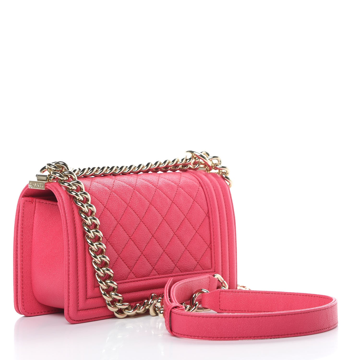 Chanel Caviar Quilted Small Boy Flap Rose Fonce 3 of 15