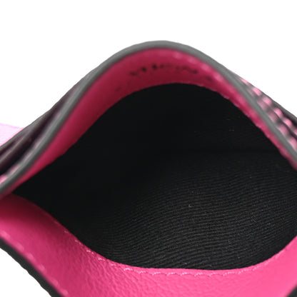 Versace Calfskin Medusa Card Holder Dark Pink 5 of 7