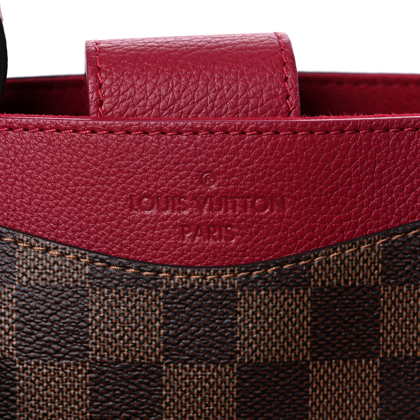 Damier Ebene LV Riverside Lie De Vin