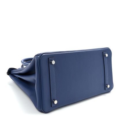 Hermes Taurillon Novillo Birkin 30 Bleu Brighton 3 of 11