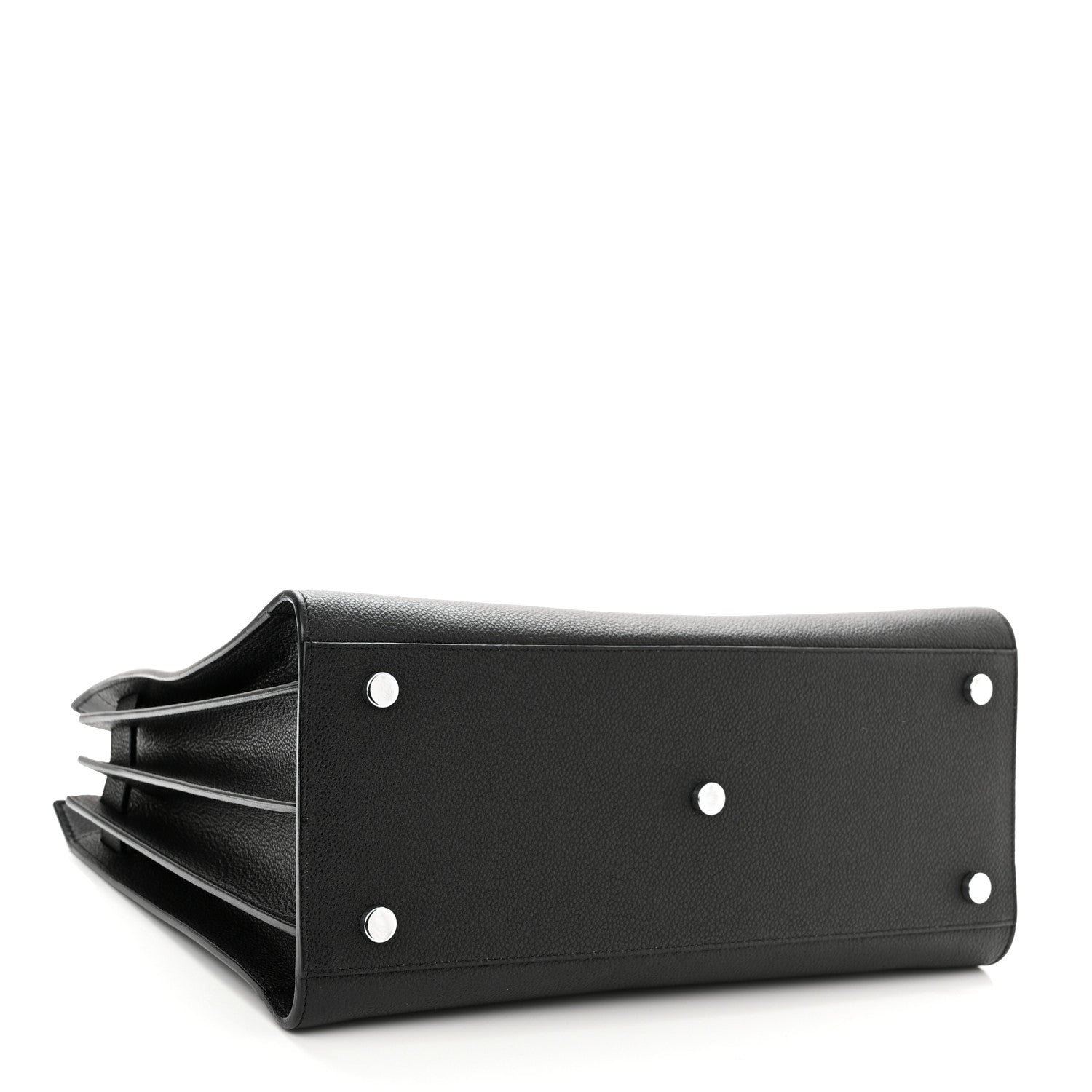Saint Laurent Grained Calfskin Small Sac De Jour Black 4 of 10
