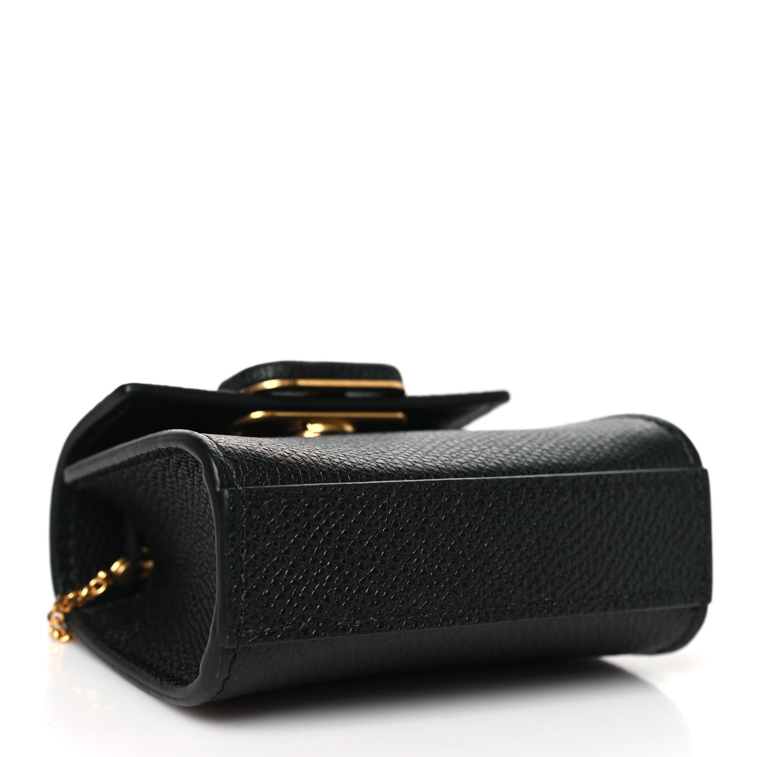 Valentino Garavani Grainy Calfskin Mini VLogo Belt Bag  85 34 Black 3 of 9