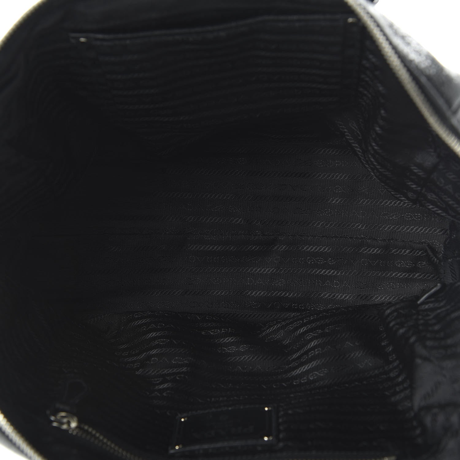 Prada Vernice Naplak Zipper Bowler Tote Black 5 of 9