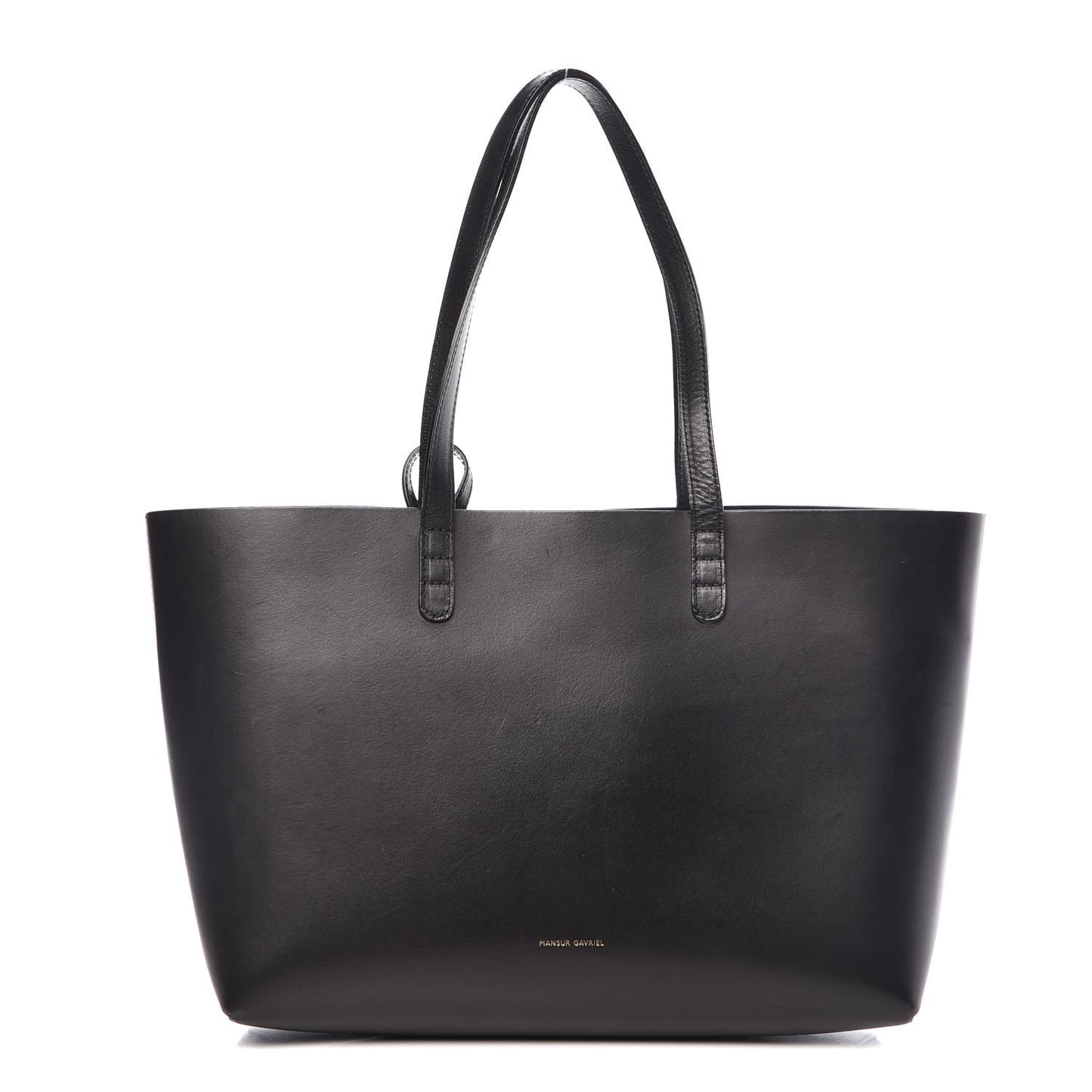 Calfskin Small Shopping Tote Black