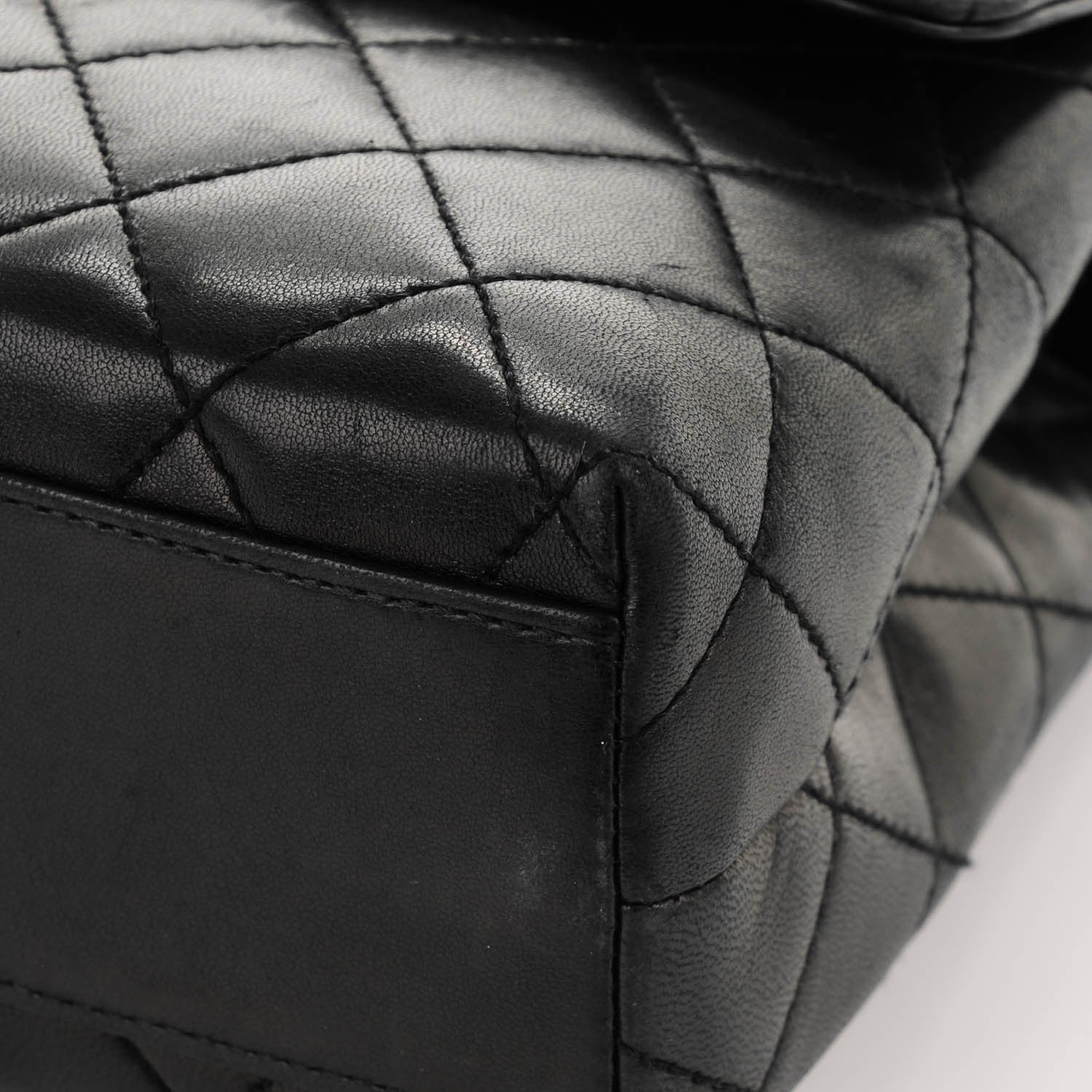 Chanel Lambskin Quilted Medium Kelly Flap Bag Black 10 of 10