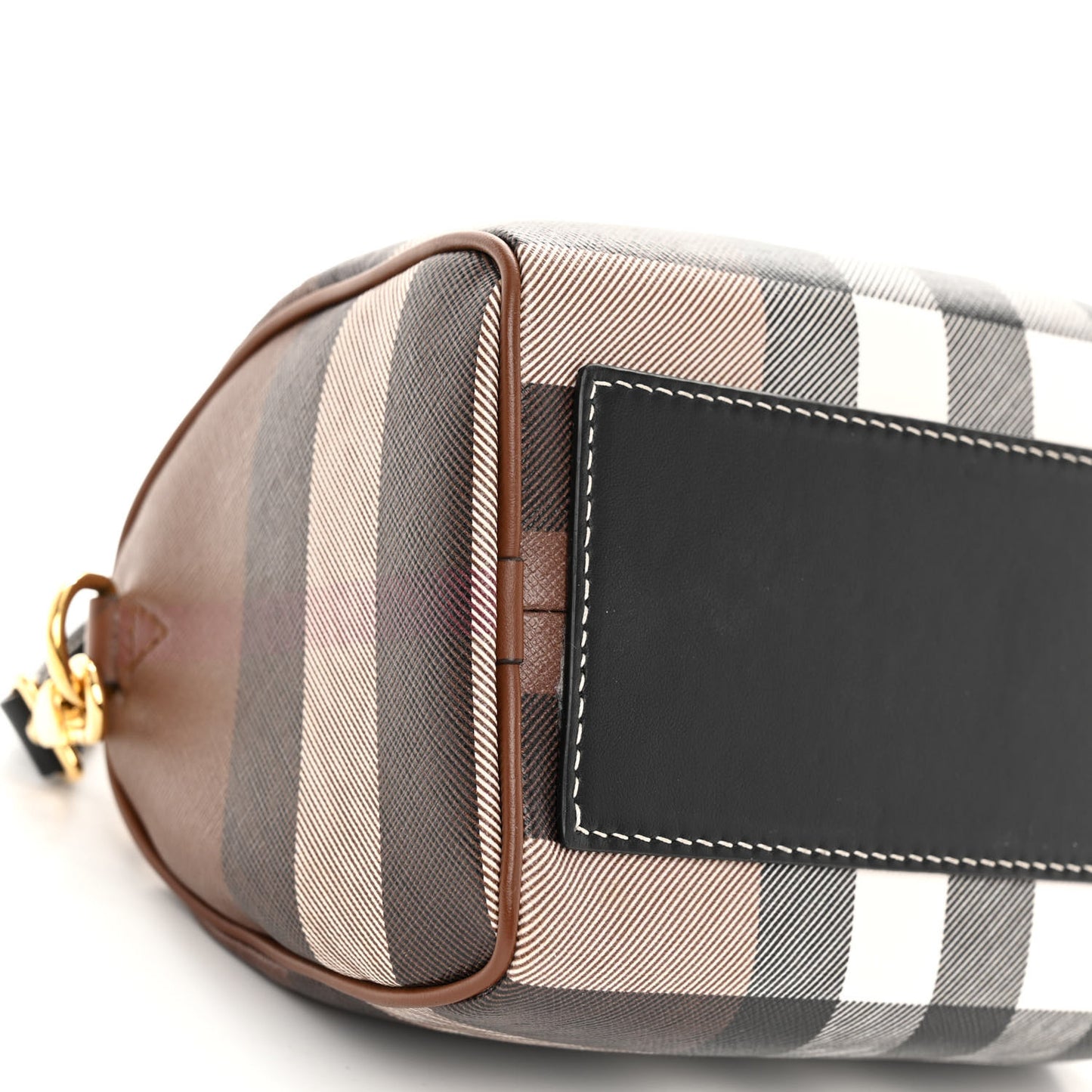 E-canvas Check Mini Bowling Bag Dark Birch Brown