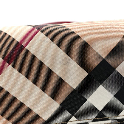 Burberry Patent Nova Check Chester Bowling Bag Raspberry Sorbet 11 of 11