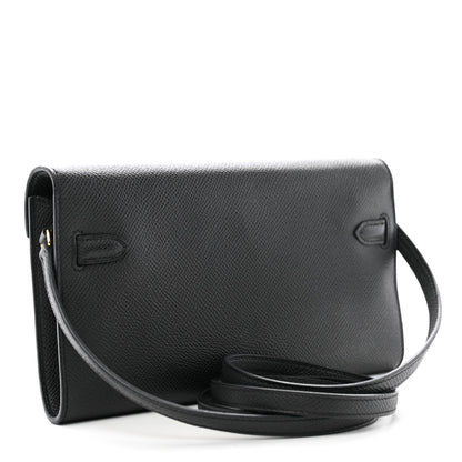 Hermes Epsom Kelly Wallet To Go Black 3 of 15