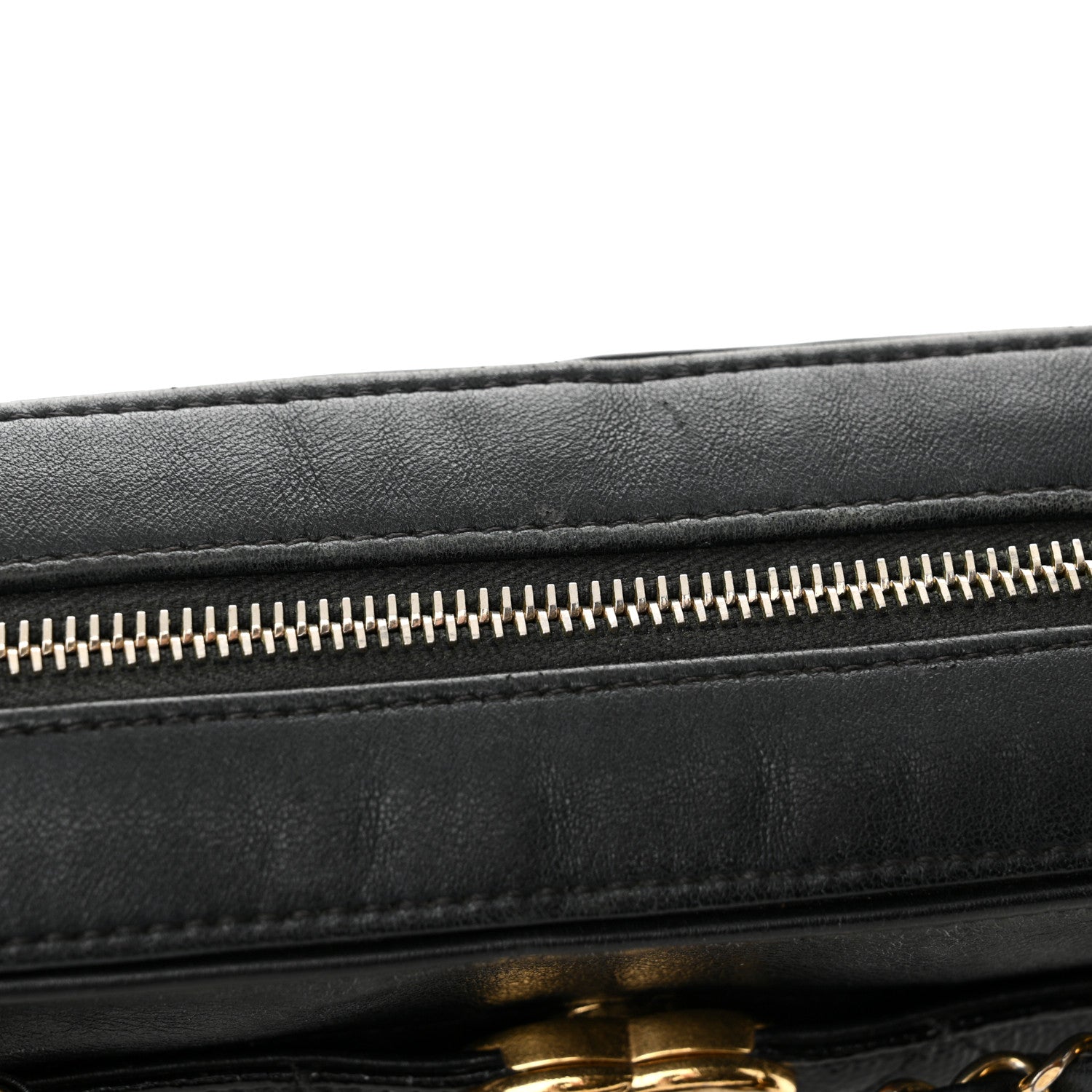 Chanel Shiny Caviar Quilted Small In & Out Camera Case Black 9 of 12
