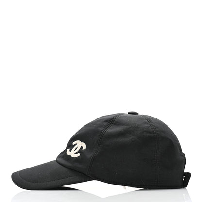 Chanel Cotton CC Cap Hat Black 4 of 8