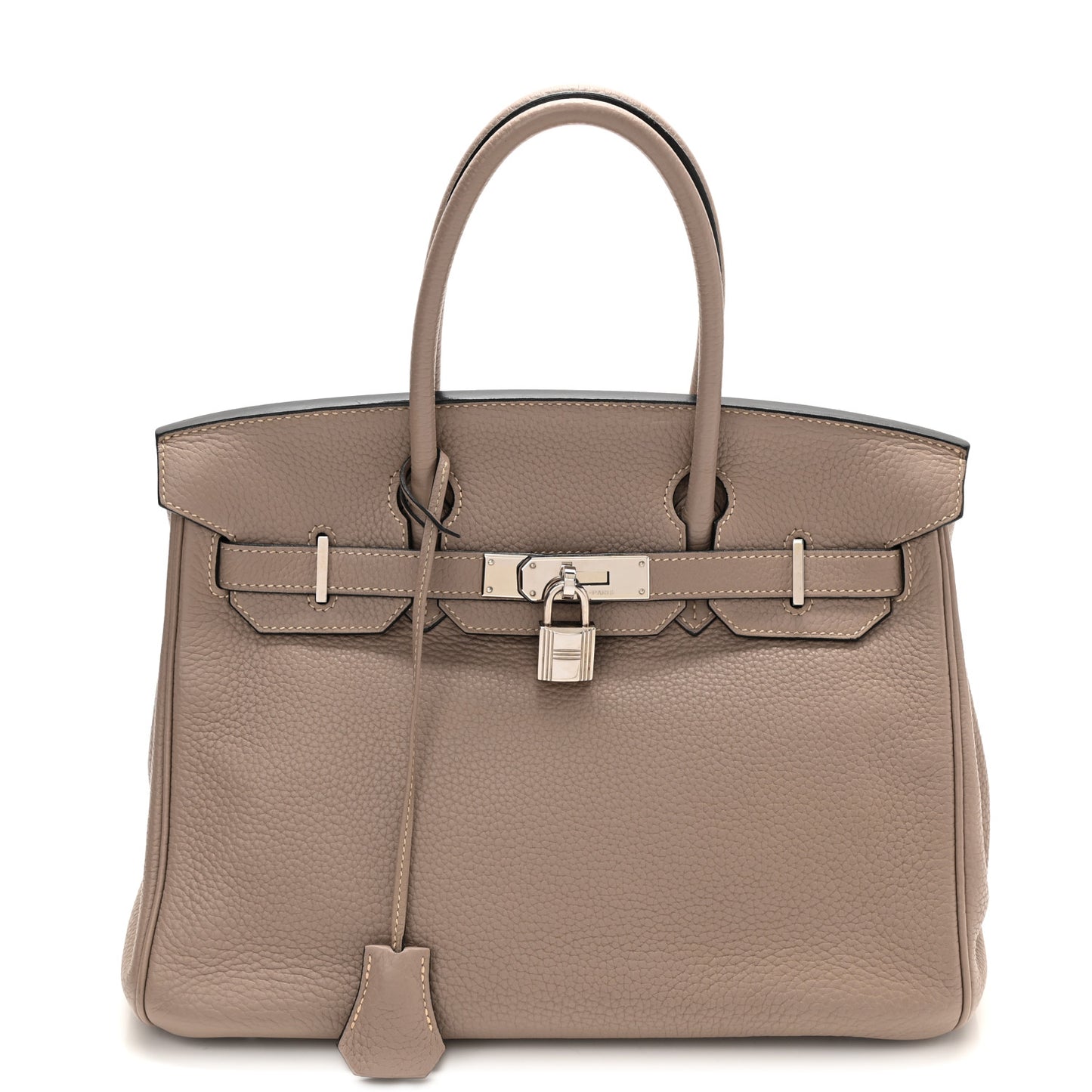 Taurillon Clemence Birkin 30 Gris Tourterelle