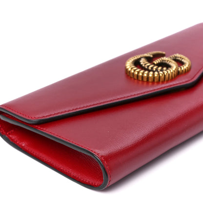 Gucci Textured Calfskin Torchon GG Broadway Envelope Clutch Romantic Cherry 11 of 12