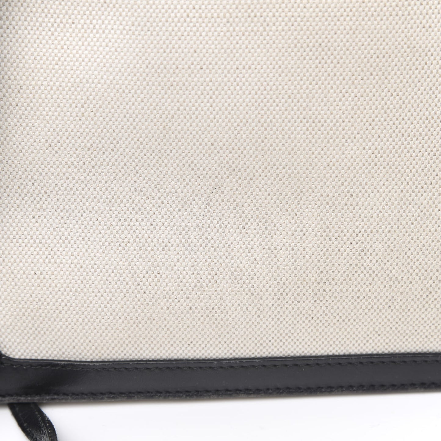 Cotton Canvas Pochette Crossbody Bag Black