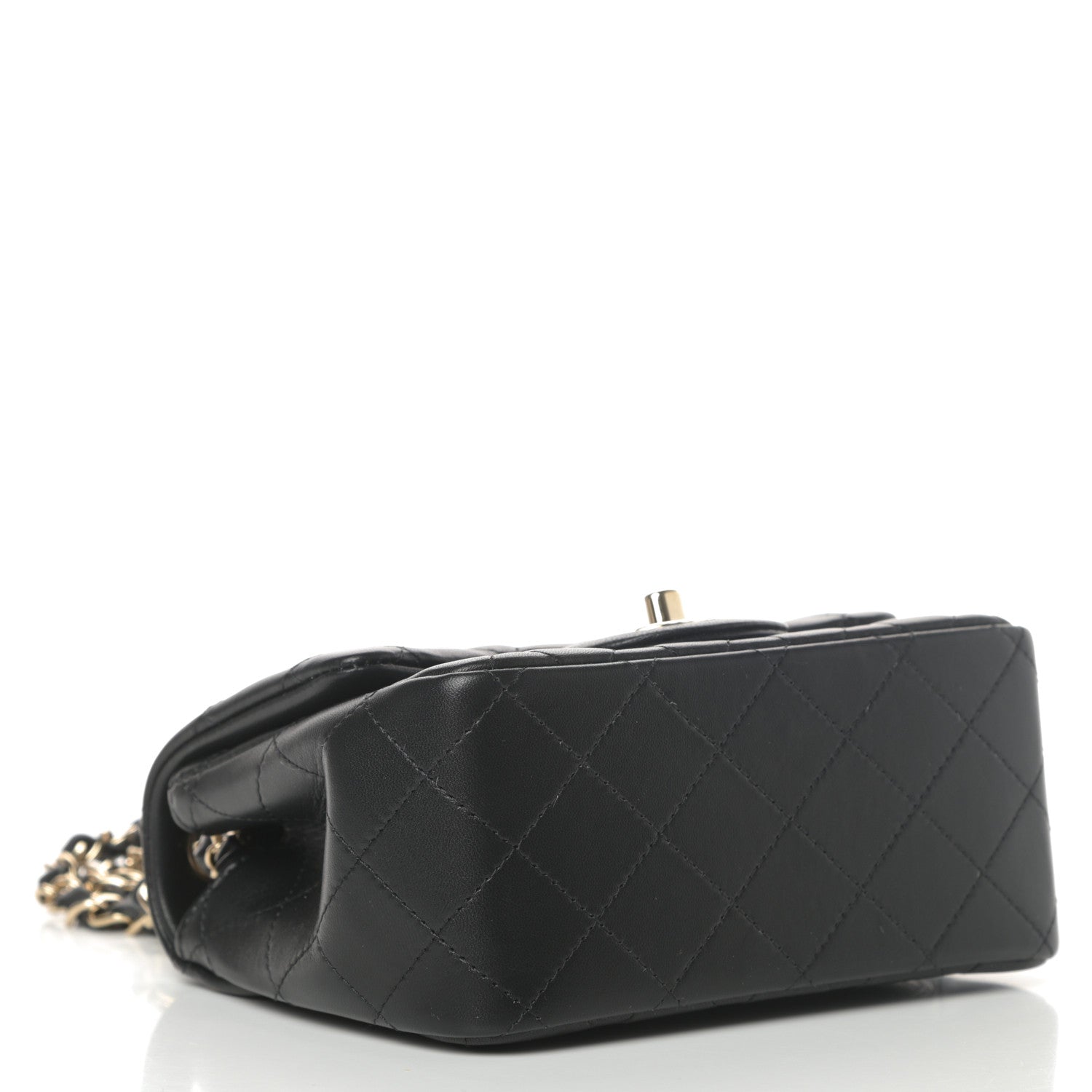 Chanel Lambskin Quilted Mini Square Flap Black 4 of 13